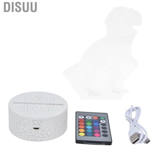 Disuu Dinosaur Lamp 16-Colors 4-Modes RGB Colorful Dimmable  Night Lights Gifts