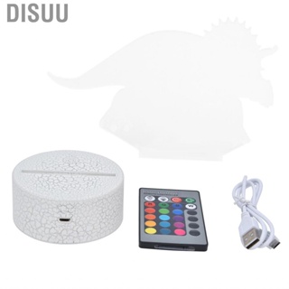 Disuu Desk Lamp 16 Colors Table Light 4 Modes Dinosaur Pattern For Birthday Gift