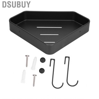 Dsubuy Bathroom Shower Shelf Corner Caddies Black Aluminium Alloy Rustproof With