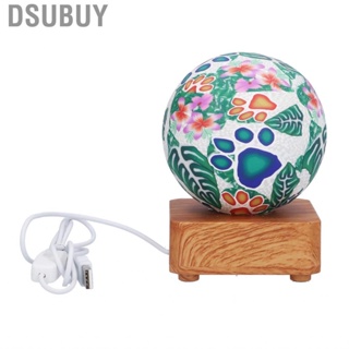 Dsubuy RGB Glass Ball Table Lamp  Painted Night Light Fast Exquisite For
