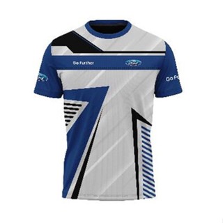 เสื้อยืด ลายทีมแข่ง Ford Racing Sublimation Baju Microfiber Jersi Jersey Sublimation