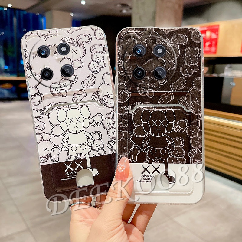 เคสโทรศัพท์มือถือ-tpu-แบบนิ่ม-ลายหัวใจน่ารัก-มีช่องใส่บัตร-สําหรับ-realme-c51-c53-c55-nfc-11-10-pro-pro-plus-10t-coca-cola-edition-5g-4g-realme11pro