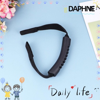 Daphne ที่จับพลาสติก PVC สีดํา คุณภาพสูง สําหรับพนักพิงศีรษะรถยนต์ กระเป๋าเดินทาง 2 ชิ้น
