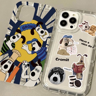 Cute Cartoon Phone Case For Iphone 14 13promax 12 Transparent Airbag X/XR Silicone 8P