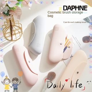 Daphne กระเป๋าเครื่องสําอาง ซิลิโคน กันน้ํา แบบพกพา สีชมพู สีฟ้า