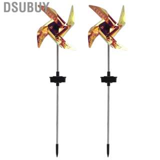 Dsubuy 2Pcs Innovative Lawn Lamp Solar Powered  Decorative Light For Outdoor Hot