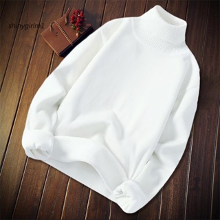 [SG] เสื้อกันหนาว คอสูง ยืดหยุ่น สีพื้น ให้ความอบอุ่น เหมาะกับฤดูหนาว สําหรับผู้ชาย
