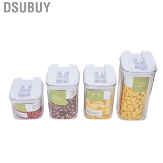 Dsubuy 4Pcs Kitchen Storage Box Transparent Multifunctional Sealed Jar For BS