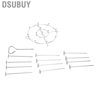 Dsubuy Stainless Steel Skewers Stand Set Multifunction Grill Dehydration Rack Fryer Accessories for Pinxia