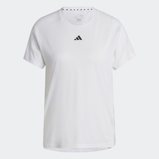 adidas เทรนนิง เสื้อยืดคอกลม AEROREADY Train Essentials Minimal Branding ผู้หญิง สีขาว HR7796