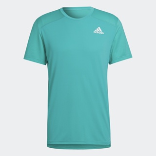 adidas วิ่ง เสื้อยืด Own the Run Cooler ผู้ชาย สีเทอร์คอยส์ HB7464