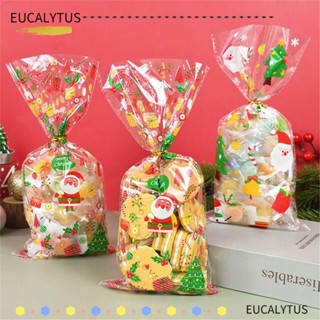 Eutus ถุงขนม ลายซานตาคลอส ของขวัญคริสต์มาส 50 ชิ้น