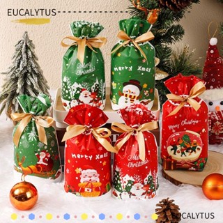 Eutus ถุงขนม ลายเกล็ดหิมะ ซานตาคลอส คริสต์มาส 50 ชิ้น