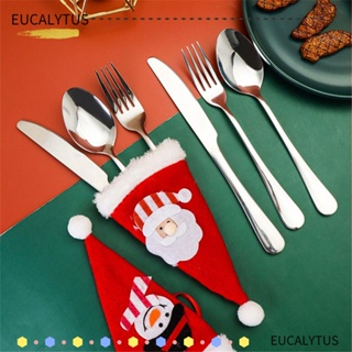 Eutus ชุดส้อมจิ้มผลไม้ ซานตาคลอส สีทอง 4 ชิ้น