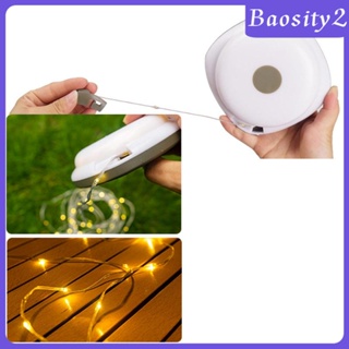 [Baosity2] สายไฟหิ่งห้อย LED ชาร์จ USB สําหรับตั้งแคมป์กลางแจ้ง ในร่ม เทศกาล
