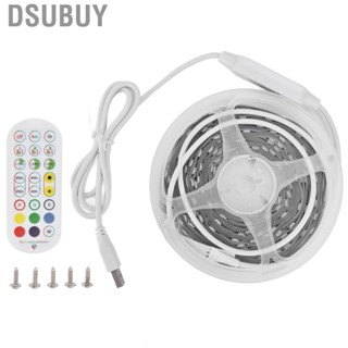 Dsubuy 5m/16.4ft RGB Strip Lights USB 5V Colorful Music Sync Voice Control Lamp