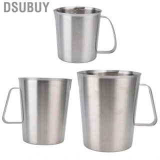 Dsubuy Measuring Cup Stainless Steel Coffee  Frothing With Scale For Kitchen