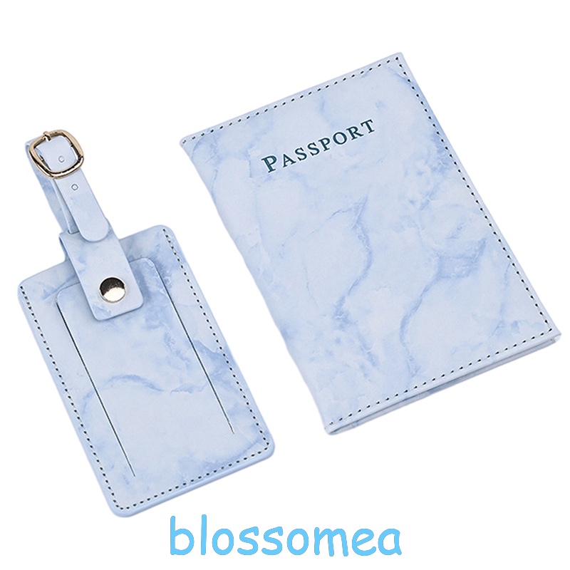blossomea-ชุดกระเป๋าหนัง-pu-ใส่หนังสือเดินทาง-บัตรเครดิต-บัตรประจําตัว-แบบพกพา