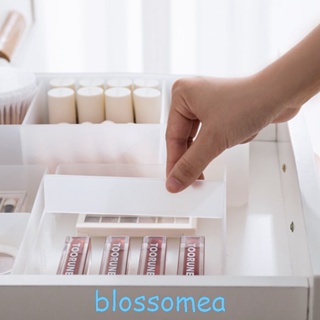 Blossomea กล่องลิ้นชักเก็บเครื่องสําอาง แบบใส เนื้อแมตต์ ไม่มีฝาปิด