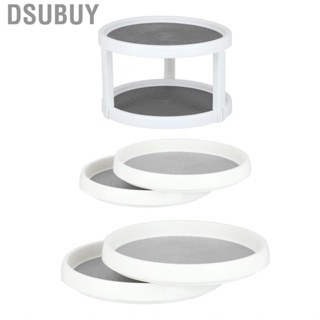 Dsubuy Rotatable Storage Tray  Turntable Organizer Multifunctional Antislip for  Pantry Kitchen