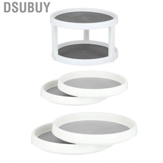 Dsubuy Rotatable Storage Tray  Turntable Organizer Multifunctional Antislip for  Pantry Kitchen