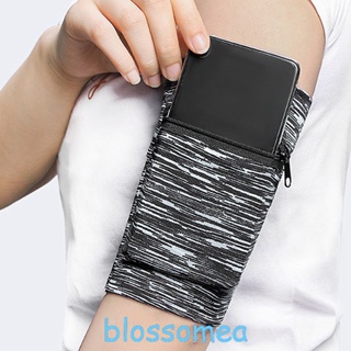 Blossomea กระเป๋าใส่โทรศัพท์มือถือ แบบรัดแขน ระบายอากาศ กันเหงื่อ สําหรับออกกําลังกายกลางแจ้ง
