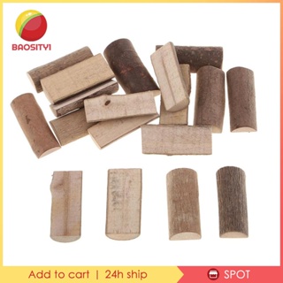 [Baosity1] บล็อกไม้ตอต้นไม้ธรรมชาติ 15x35 มม. 20 ชิ้น