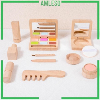 [Amleso] ชุดของเล่นไม้แต่งหน้า ของขวัญ สําหรับเด็กอายุ 3 4 5 ปีขึ้นไป