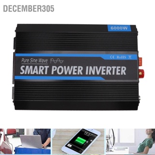 December305 6000W PV อินเวอร์เตอร์ DC 12V to AC 220V Pure Sine Wave Converter สำหรับ Power Generation System