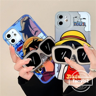 เคสโทรศัพท์มือถือ ลายการ์ตูนอนิเมะ One Piece พร้อมขาตั้งด้านหลัง สําหรับ IPhone 14 13 12 11 Pro Max X XR Xs Max 8 7 6 6s Plus SE 2020
