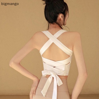 [bigmango] เสื้อชั้นใน สปอร์ตบรา พร้อมแผ่นรองหน้าอก กันกระแทก เหมาะกับฤดูร้อน สําหรับผู้หญิง 2023 พร้อมส่ง