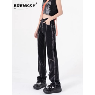 EOENKKY  กางเกงขายาว กางเกงเอวสูง สไตล์เกาหลี แฟชั่น 2023 NEW  ทันสมัย พิเศษ Comfortable Korean Style A23L06X 36Z230909