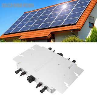 December305 2800W Solar Grid Tie Micro Inverter IP65 กันน้ำอัตโนมัติ Microinverter สำหรับระเบียง Power Station EU Plug 100 ถึง 240V