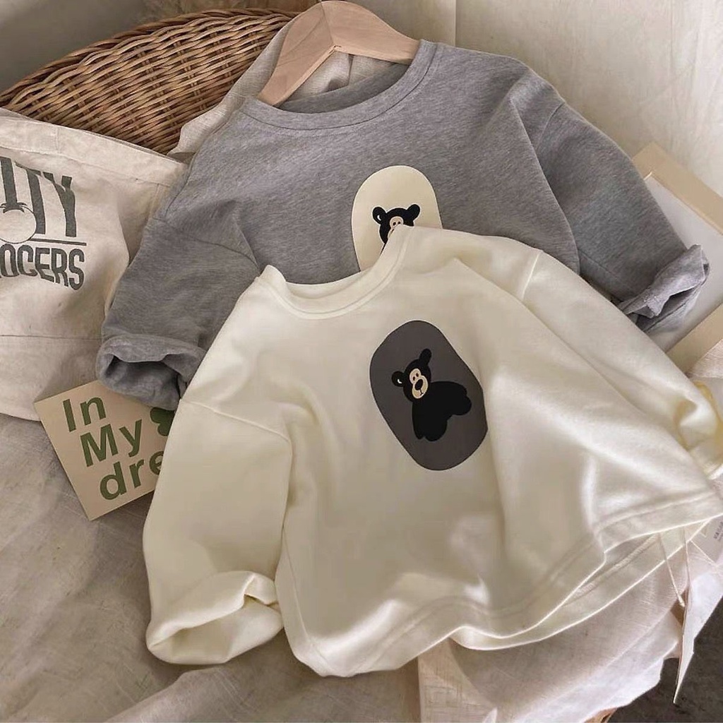 พร้อมส่ง-ขายดี-เสื้อยืดคอกลม-แขนยาว-ผ้าฝ้าย-100-ลายการ์ตูน-แฟชั่นฤดูใบไม้ผลิ-ฤดูใบไม้ร่วง-สไตล์เกาหลี-ญี่ปุ่น-สําหรับเด็กผู้ชาย-และเด็กผู้หญิง-2023