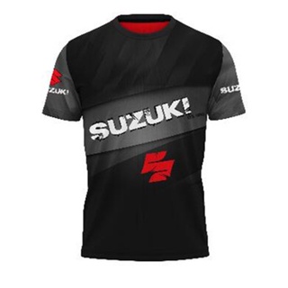 เสื้อยืด ลายทีมแข่ง Suzuki Sublimation Baju Microfiber Jersi Jersey Sublimation