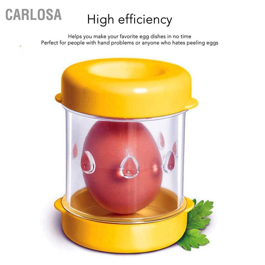 CARLOSA Hard Boiled Egg Peeler Hand Crank Shaker Shell Removal