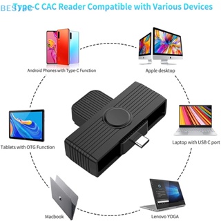 Best3c อะแดปเตอร์เชื่อมต่อซิมการ์ดรีดเดอร์ USB Type c EMV สําหรับโทรศัพท์ Android