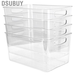 Dsubuy 4x Transparent Storage Box Organizer  For Kitchen  MF