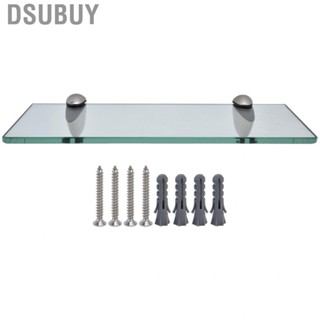 Dsubuy Bathroom Glass Shelf Wall‑Mounted Zinc Alloy Storage Rack Accessory