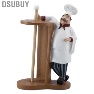 Dsubuy Chef Figurine Home Furnishing Desktop Hotel Bar Roll Paper Holder Resin US