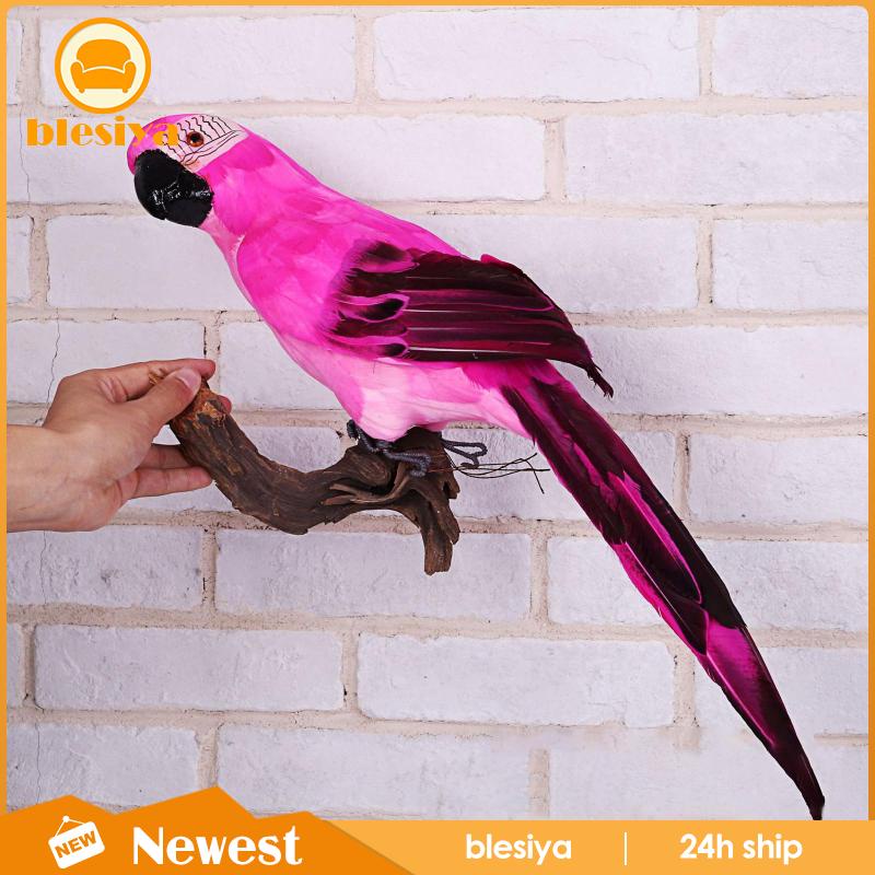 blesiya-รูปปั้นนกแก้ว-นกมาคอว์ประดิษฐ์-หลากสี-สําหรับตกแต่งสวน-สนามหญ้า