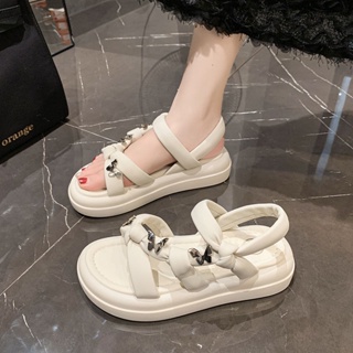 Leosoxs   รองเท้าแตะ รองเท้าแฟชั่น สะดวกสบาย ฟชั่น ด้านล่างหนา 2023 ใหม่  Korean Style พิเศษ Trendy Chic D22E03M 36Z230909