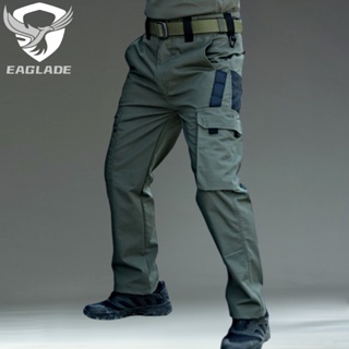 Eaglade กางเกงคาร์โก้ยุทธวิธี สําหรับผู้ชาย สีเขียว กันน้ํา JTJKC