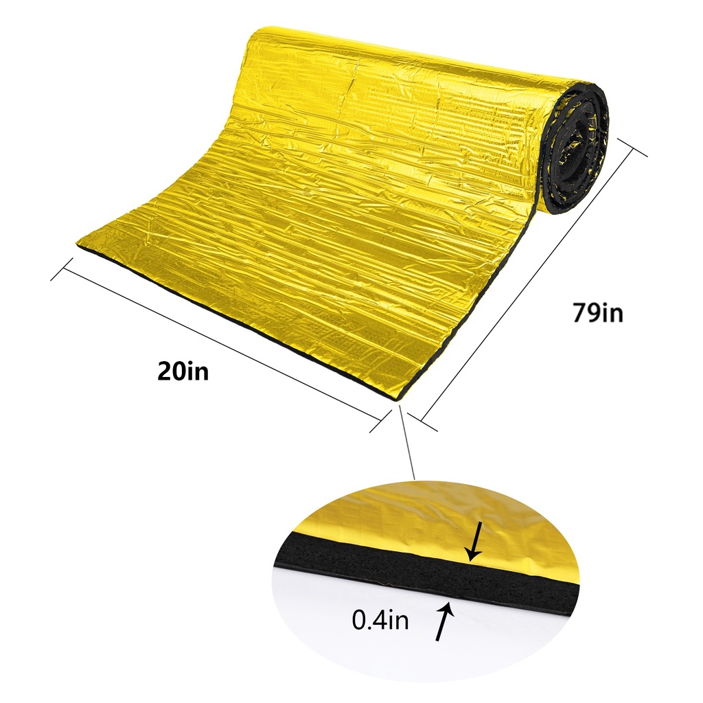 แผ่นโฟมฟอยล์อลูมิเนียม-ป้องกันเสียงรบกวน-กันความร้อน-สําหรับรถยนต์-รถบรรทุก