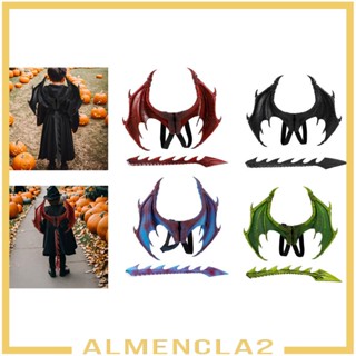 [Almencla2] เครื่องแต่งกาย รูปมังกรไดโนเสาร์ เหมาะกับของขวัญฮาโลวีน สําหรับเด็ก