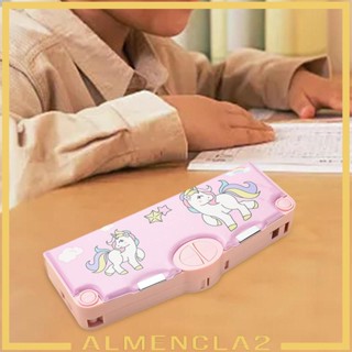[Almencla2] กระเป๋าดินสอ แบบแข็ง อเนกประสงค์ สําหรับเด็กผู้หญิง