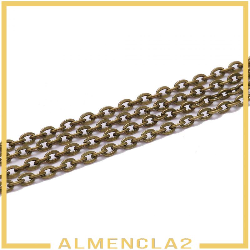 almencla2-สายโซ่เหล็ก-16-4-ฟุต-สําหรับทําเครื่องประดับ-สร้อยคอ-สร้อยข้อมือ-ต่างหู-diy