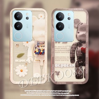 ใหม่ เคสโทรศัพท์มือถือ TPU นิ่ม แบบใส กันกระแทก ลายการ์ตูนหมีน่ารัก สําหรับ VIVO V29 VIVO V29 5G 2023