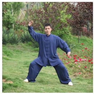 ชุดยูนิฟอร์ม ผ้าฝ้าย ลายศิลปะการต่อสู้ Wushu Kung Fu สไตล์จีน สําหรับเด็ก และผู้ใหญ่