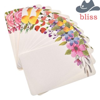 Bliss การ์ดอวยพรวันเกิด ลายดอกไม้ DIY สําหรับตกแต่งสมุดภาพ งานแต่งงาน แขก ของขวัญวันเกิด